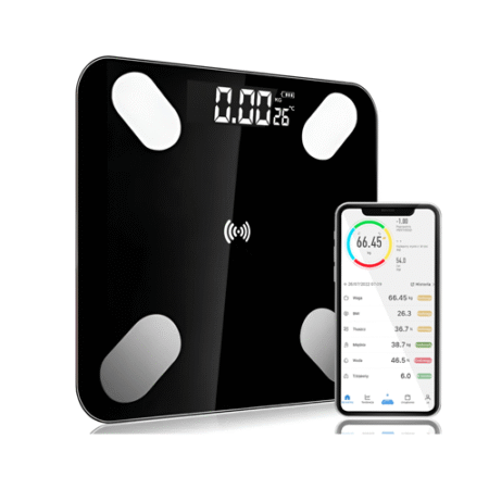 Elektroniczna waga łazienkowa Bluetooth z aplikacją