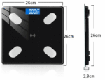 Elektroniczna waga łazienkowa Bluetooth z aplikacją